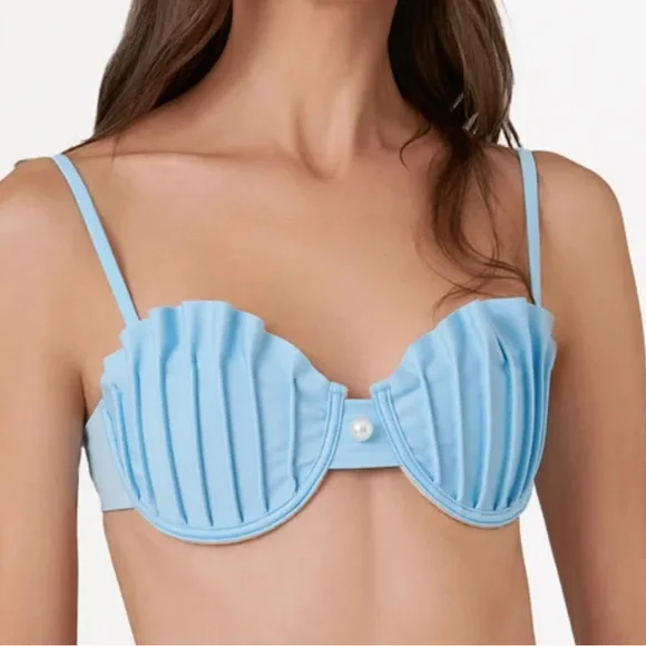 NWT Bahia Maria La Joya Seashell Bikini Set in Periwinkle (Medium) - Picture 6 of 9